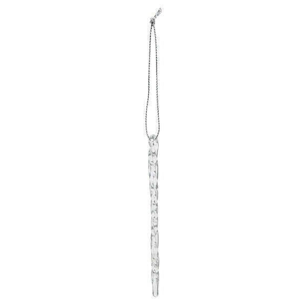 Clear Glass Icicles Set Of 6 Ornament
