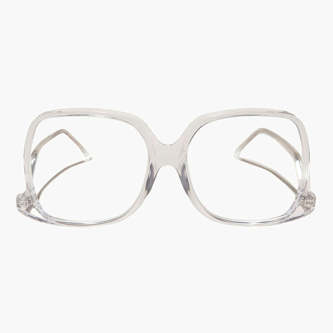 Clear Oversized Reader or Bifocal Glasses - Mia