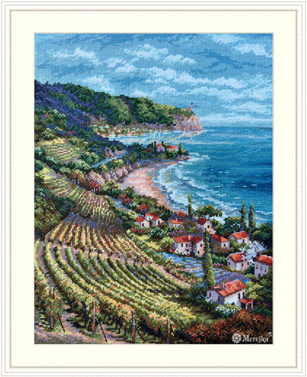 Coastline View K-226 Counted Cross-Stitch Kit