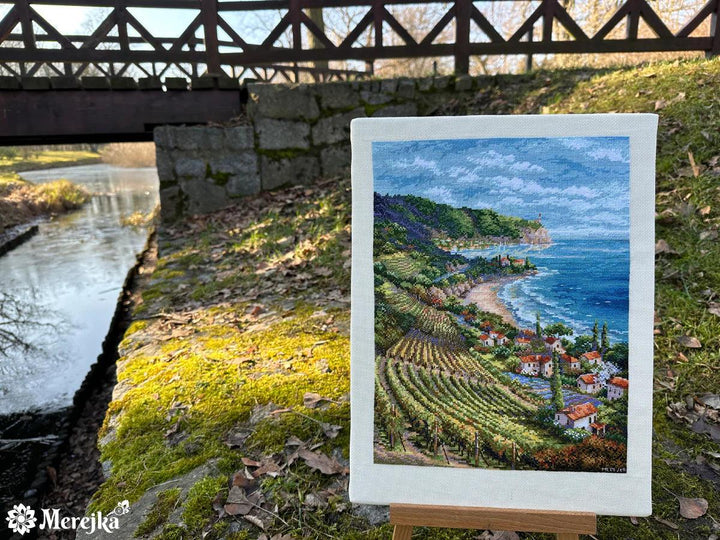 Coastline View K-226 Counted Cross-Stitch Kit