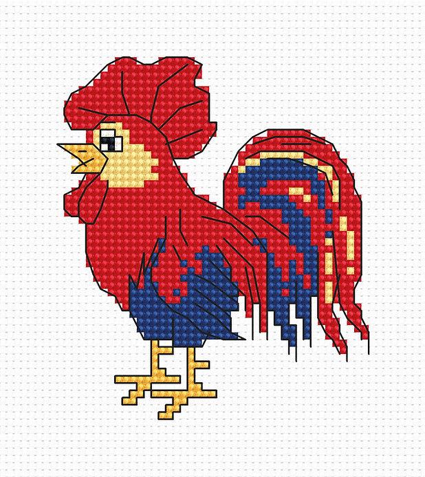 Cock B082L Counted Cross-Stitch Kit