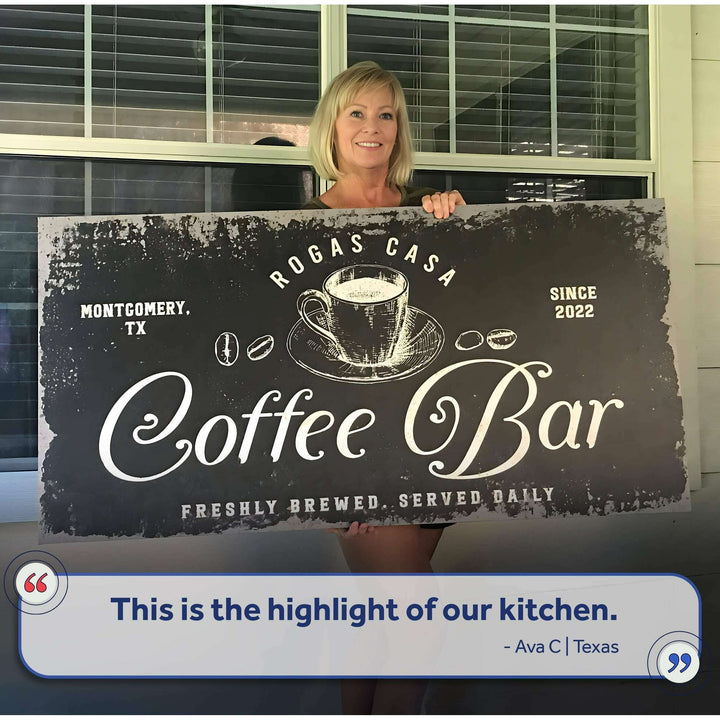 Coffee Bar Sign V