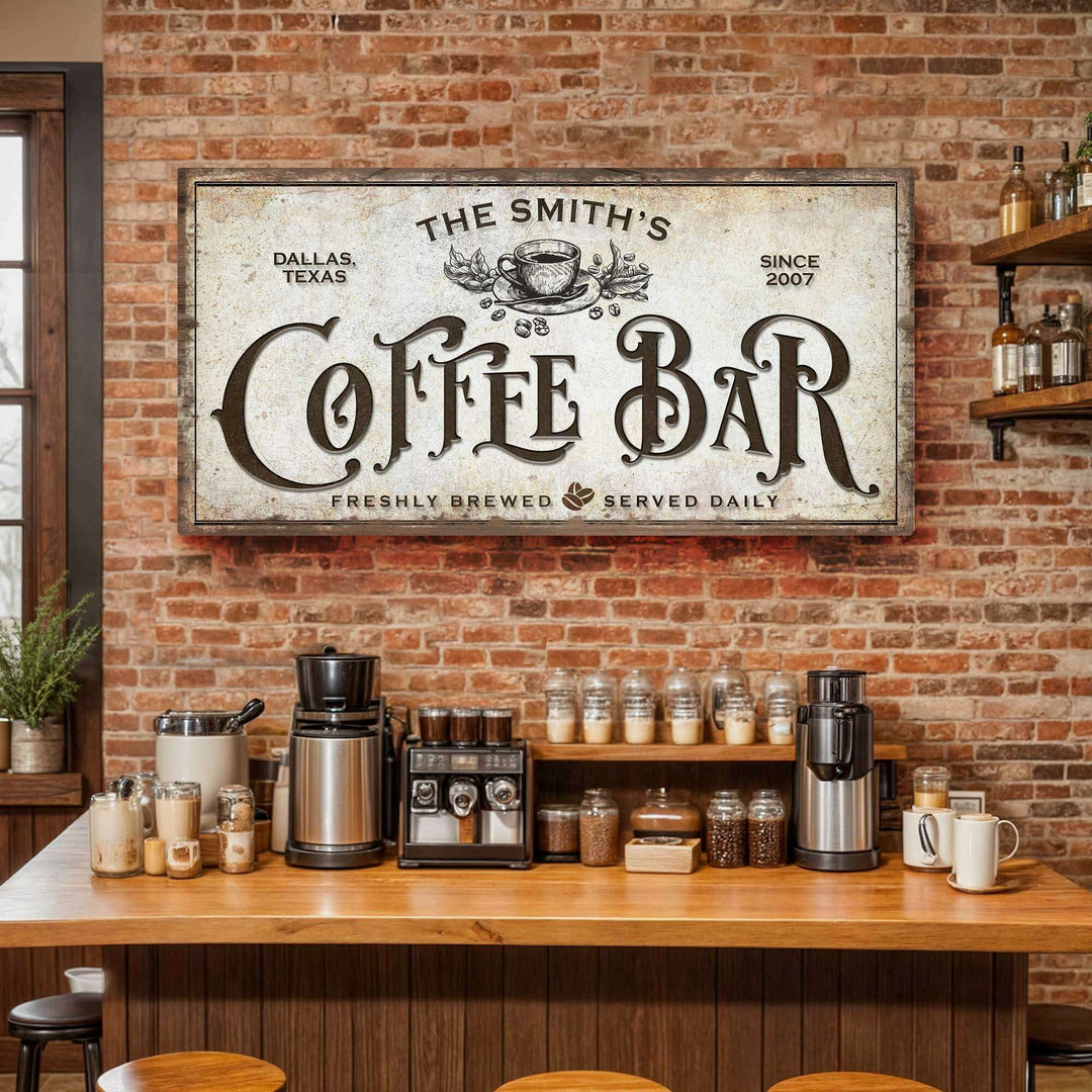 Coffee Bar Sign VII