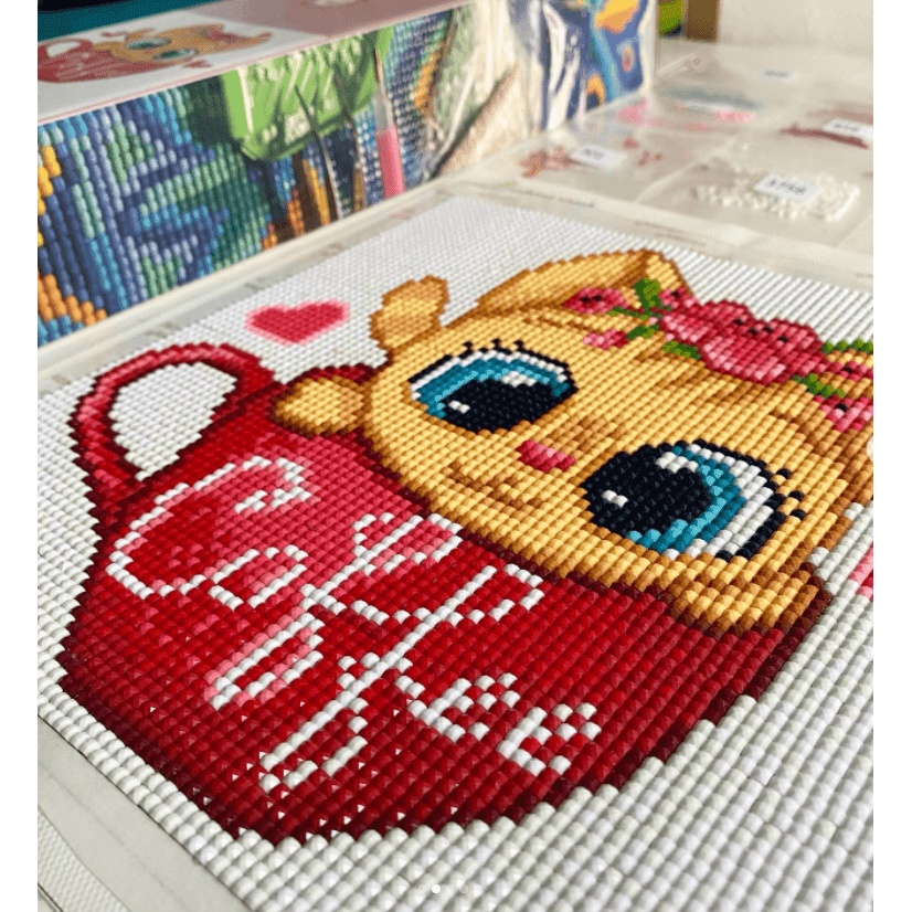 Coffee Cat CS2707 7.9 x 7.9 inches Crafting Spark Diamond Painting Kit