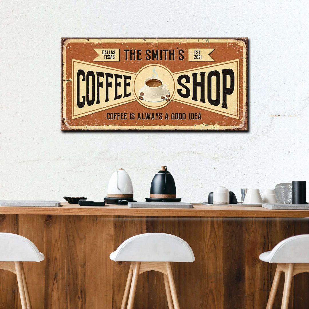 Coffee Shop Sign IV