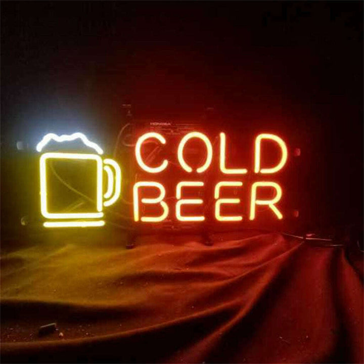 Cold Beer with Mug Neon Sign Neon Sign Light
