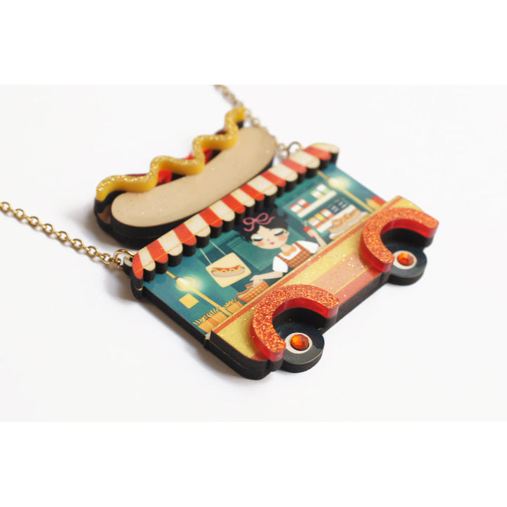 Hot Dog Truck Necklace by Laliblue 2