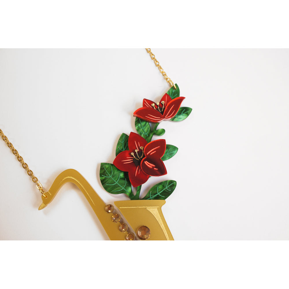 Saxophone Necklace by Laliblue 6