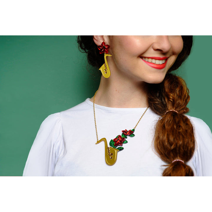 Saxophone Necklace by Laliblue 10