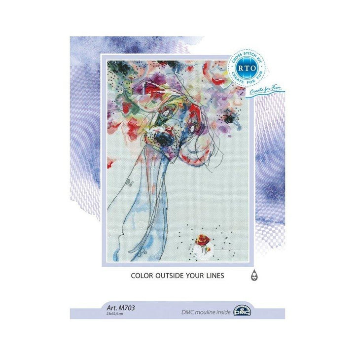 Color outside your lines M703 Counted Cross Stitch Kit