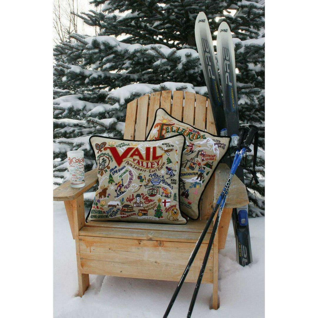 Colorado Hand-Embroidered Pillow - Quirks!
