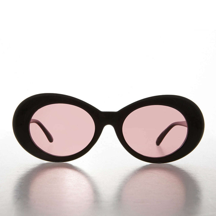 Colored Lens Oval Cat Eye Clout Sunglass - Lulu 4