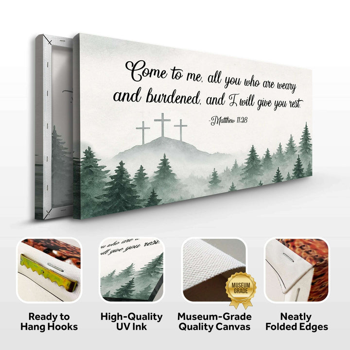 Come To Me - Matthew 11:28 Faith Sign II
