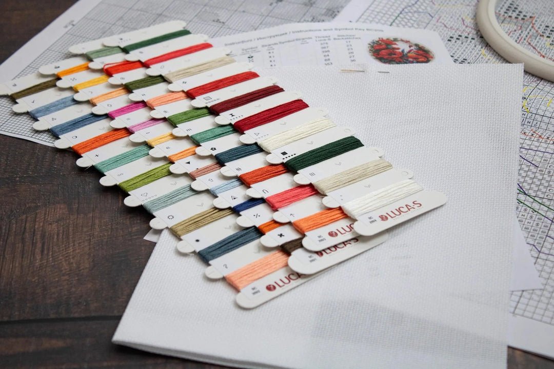 Composition With Poppies BC209l Counted Cross-Stitch Kit