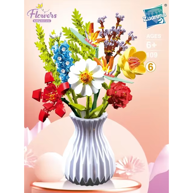 Constructor flower bouquet in a vase F07M9-6(109)