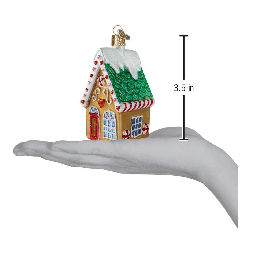 Old World Christmas Cookie Cottage Blown Glass Ornament