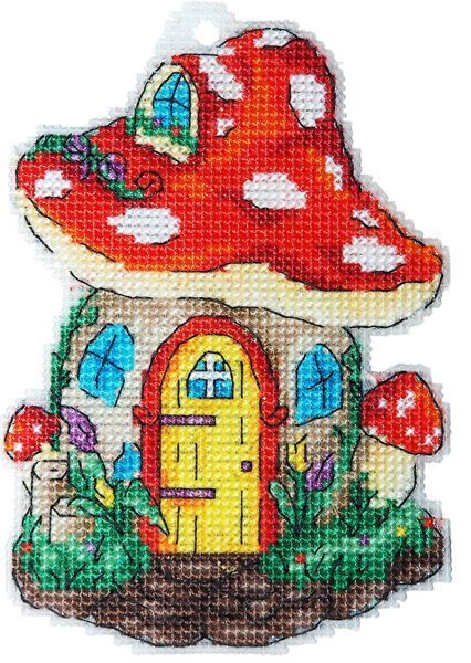 Fungus house  Counted cross stitch kit 8045A