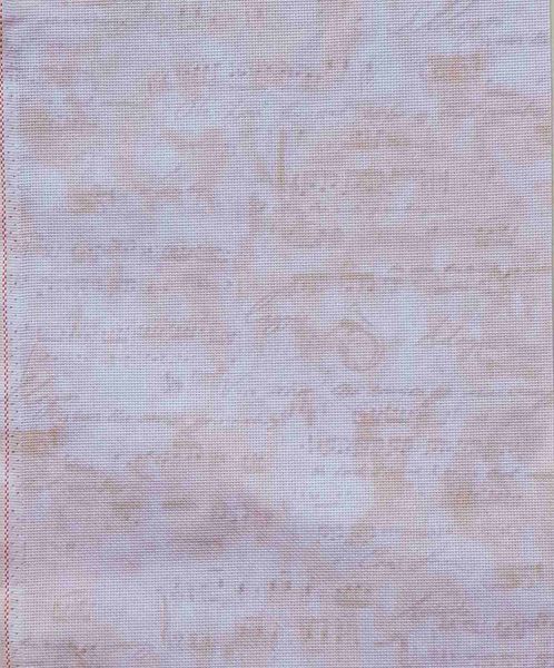Dust of Time Designer Printed AIDA Fabric. Canvas for embroidery with an applied background  KF-1038A