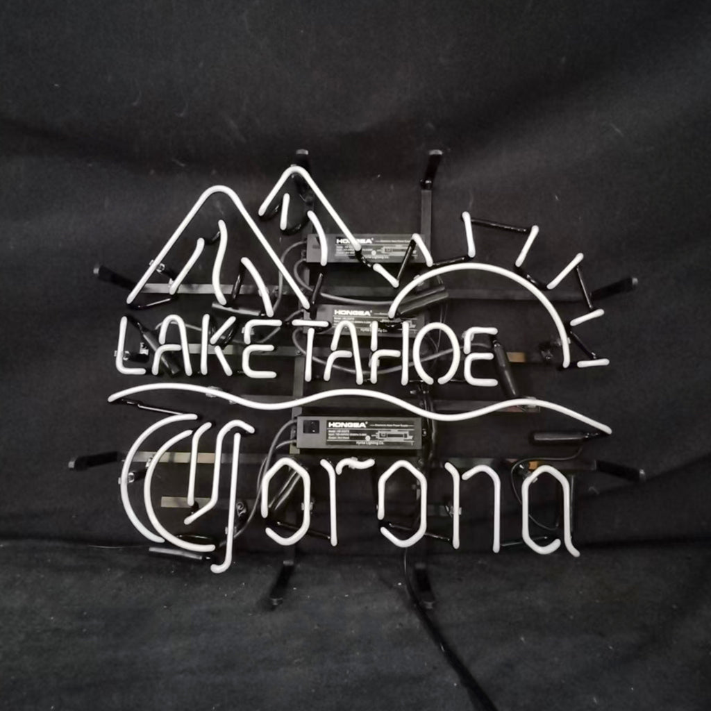 Lake Tahoe Corona Extra Sunrise Mountain Neon Signs Light