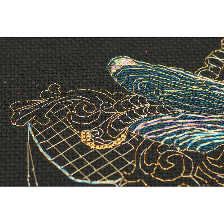 Counted Cross stitch kit - Golden dragonfly AH-069