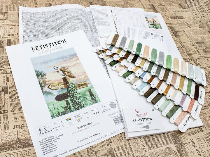 Counted Cross Stitch Kit Barn Owl L8031