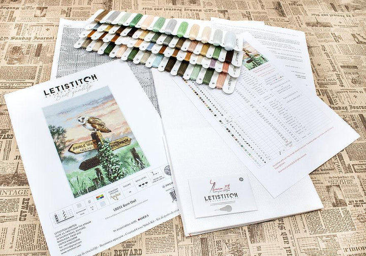 Counted Cross Stitch Kit Barn Owl L8031