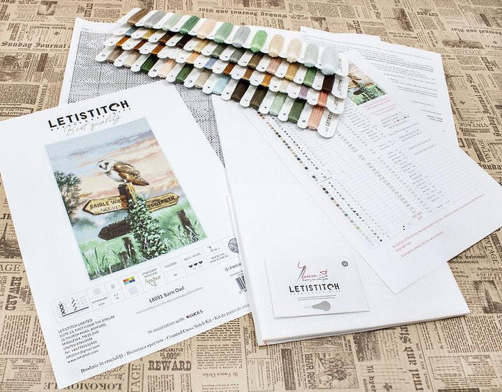 Counted Cross Stitch Kit Barn Owl L8031