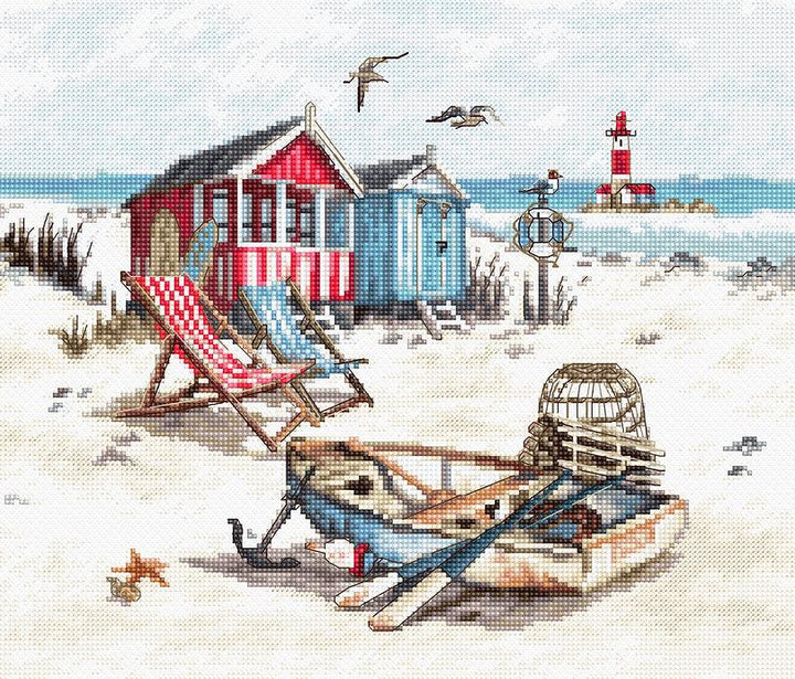 Counted Cross Stitch Kit Beach Leti972