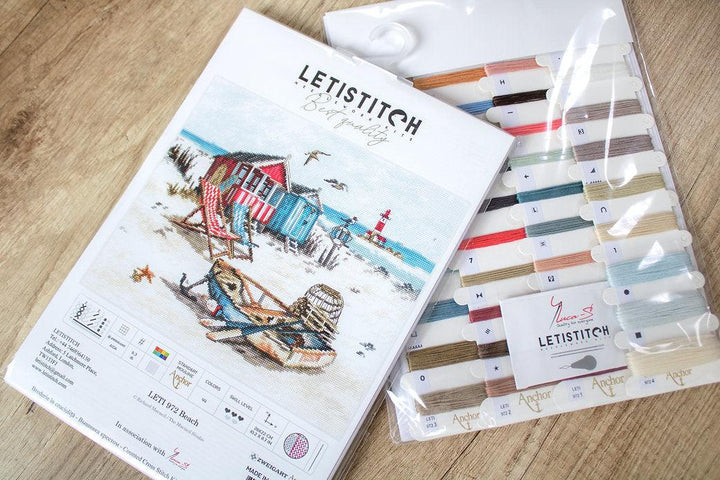 Counted Cross Stitch Kit Beach Leti972