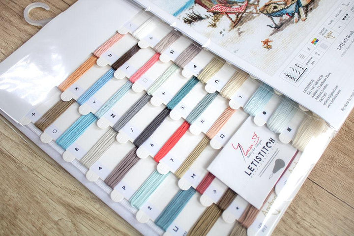 Counted Cross Stitch Kit Beach Leti972