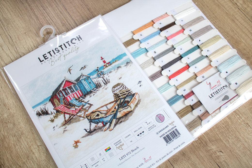 Counted Cross Stitch Kit Beach Leti972