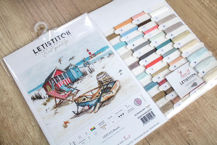 Counted Cross Stitch Kit Beach Leti972