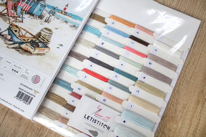 Counted Cross Stitch Kit Beach Leti972