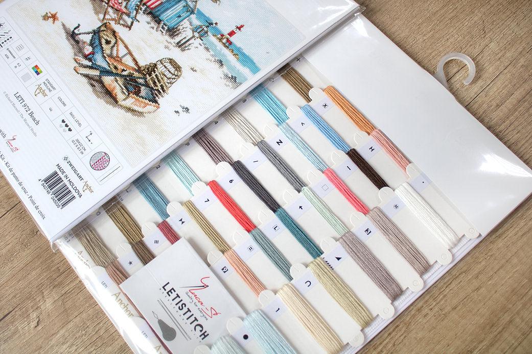 Counted Cross Stitch Kit Beach Leti972