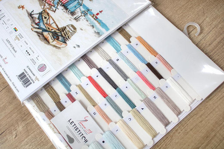 Counted Cross Stitch Kit Beach Leti972