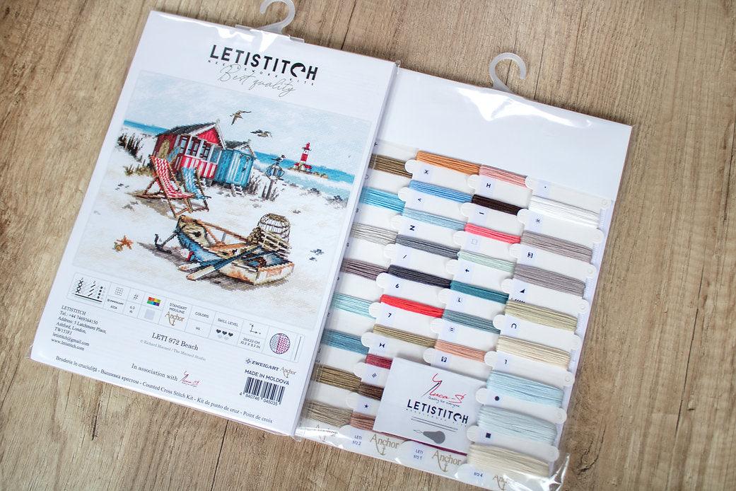 Counted Cross Stitch Kit Beach Leti972