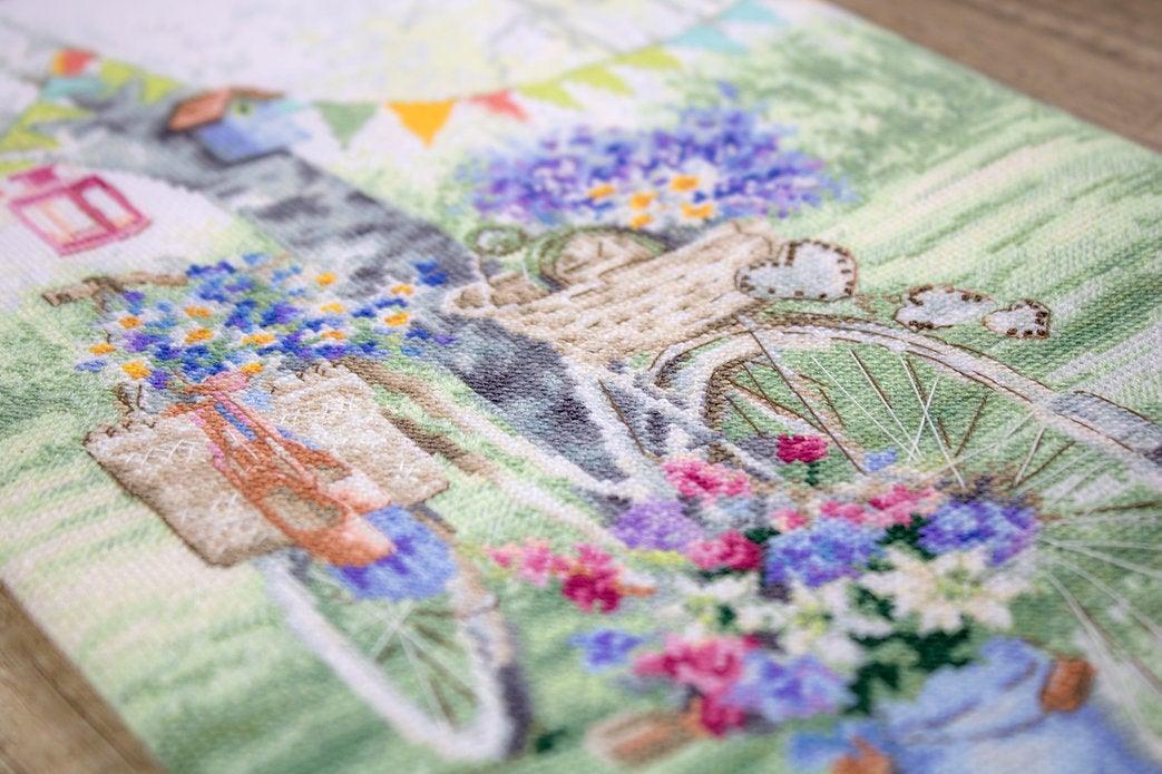 Counted Cross Stitch Kit Bike Leti971