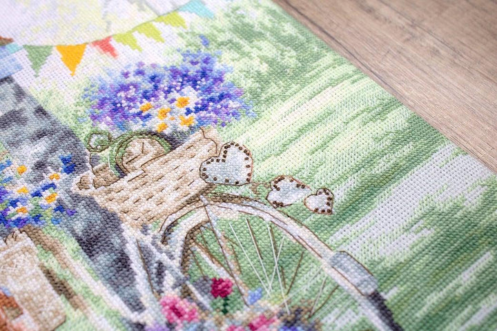 Counted Cross Stitch Kit Bike Leti971