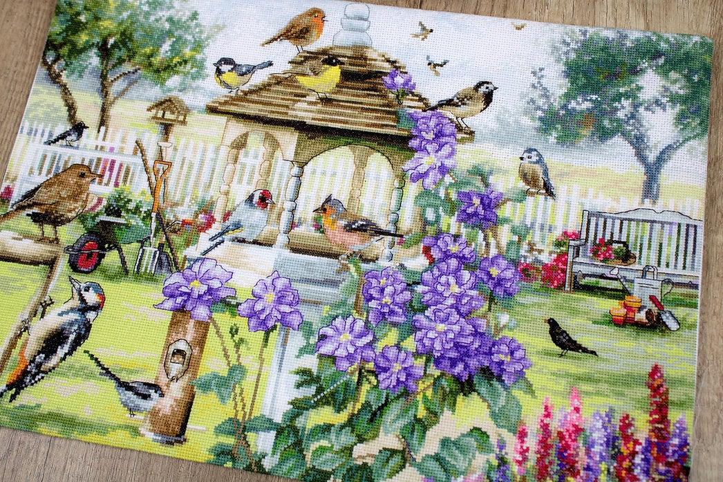 Counted Cross Stitch Kit Bird table  Leti944