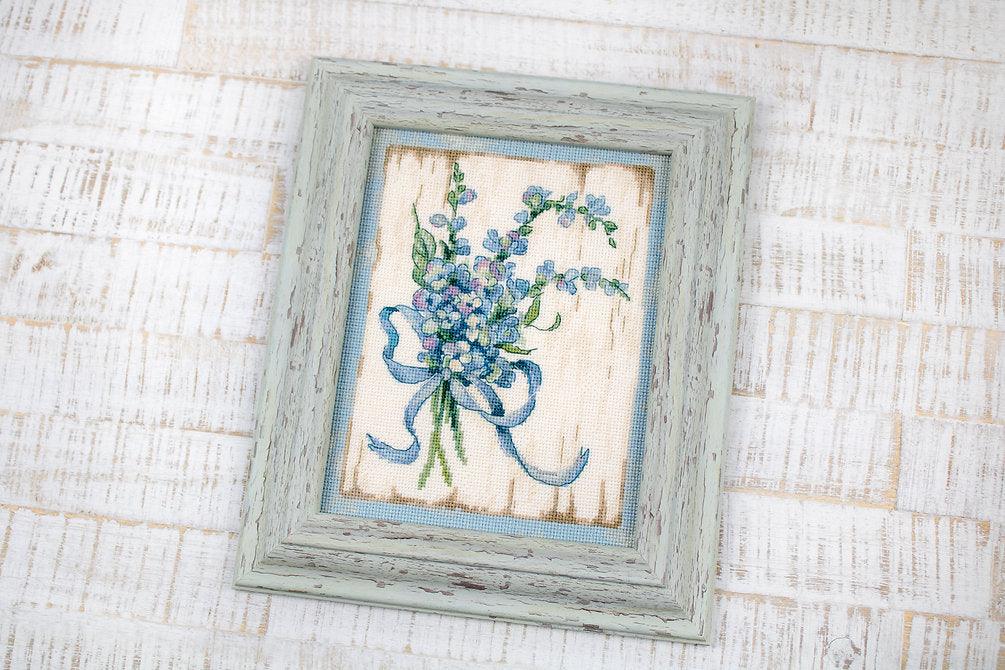 Counted Cross Stitch Kit BLUE I Leti974