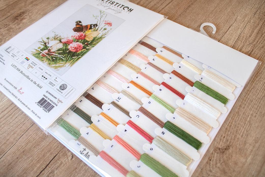 Counted Cross Stitch Kit Butterflies in the field Leti938