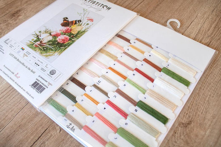 Counted Cross Stitch Kit Butterflies in the field Leti938