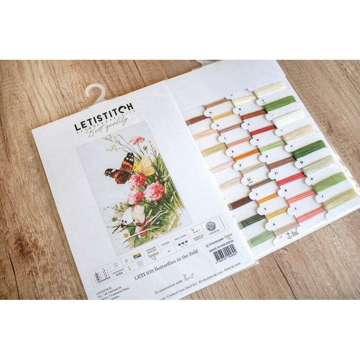 Counted Cross Stitch Kit Butterflies in the field Leti938