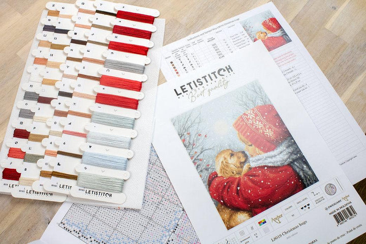 Counted Cross Stitch Kit Christmas hugs L8019