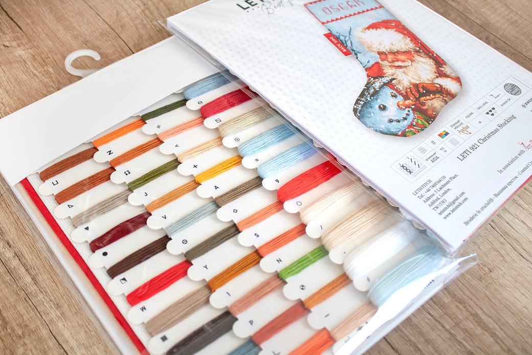 Counted Cross Stitch Kit Christmas Stocking Leti921