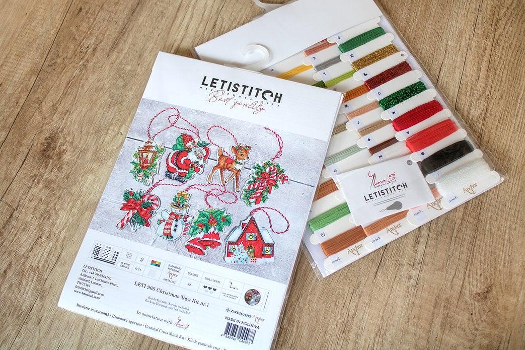 Counted Cross Stitch Kit Christmas toys kit nr.1 Leti966
