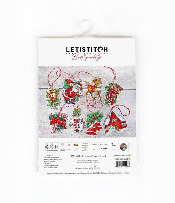 Counted Cross Stitch Kit Christmas toys kit nr.1 Leti966