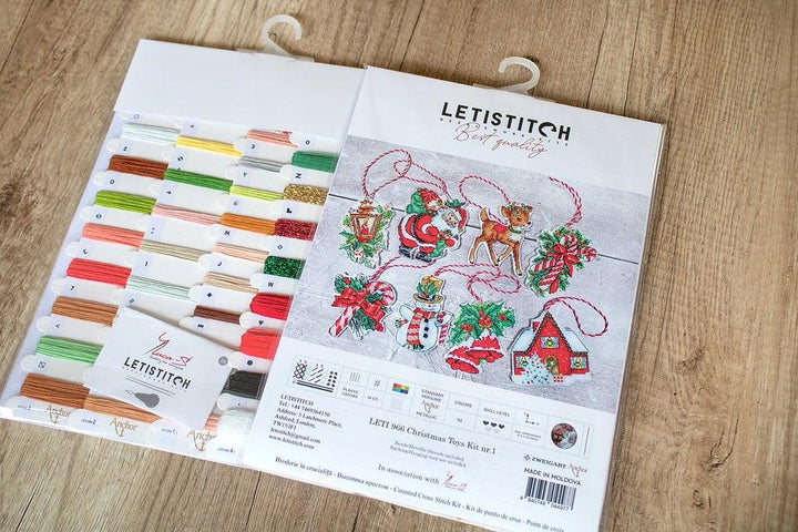 Counted Cross Stitch Kit Christmas toys kit nr.1 Leti966