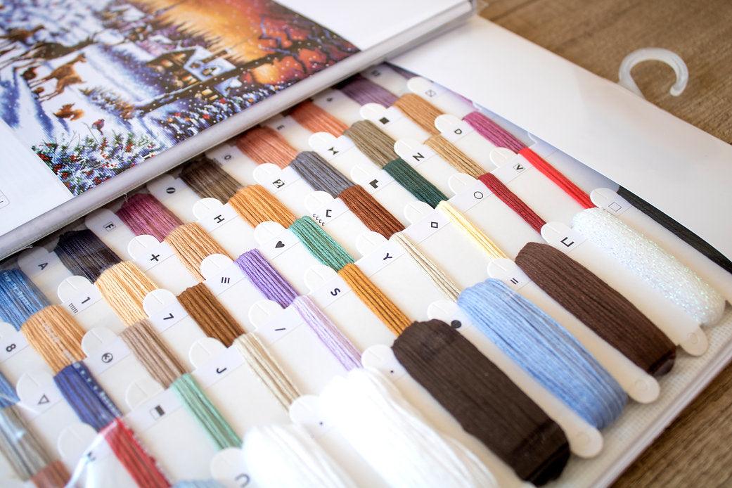 Counted Cross Stitch Kit Christmas Wood Leti947