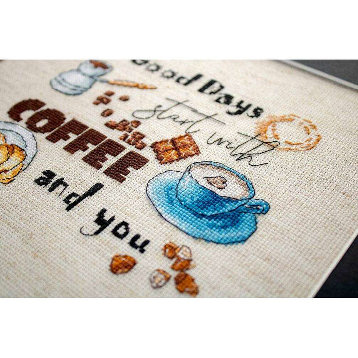 Counted Cross Stitch Kit Coffee Time Leti927